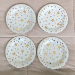 NWT Stunning Lead Free Dessert Plates 4-Pack